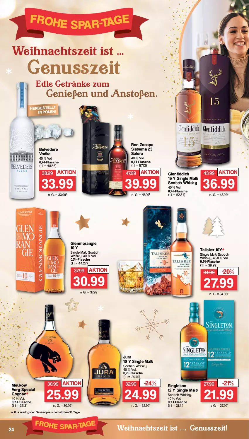 Aktueller Prospekt Famila - Prospekte - von 19.12 bis 24.12.2022 - strona 24 - produkty: Cap, Cognac, eis, flasche, getränk, getränke, Jura, nuss, reis, scotch, scotch whisky, single malt, Ti, vodka, whisky, ZTE