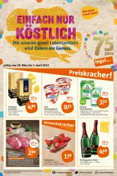 Gazetka promocyjna Tegut - Angebote der Woche - Gazetka - ważna od 02.04 do 02.04.2022 - strona 3 - produkty: alkohol, angebot, angebote, Becher, beef, beere, beeren, beutel, braten, dallmayr, dallmayr prodomo, dekoration, ente, erdbeere, erdbeeren, flasche, Frosch, getränk, getränke, joghur, joghurt, landprimus, lebensmittel, milch, nuss, pril, prodomo, roastbeef, rotkäppchen, sahne, Sahnejoghurt, Schal, Schale, sekt, steak, Ti, waschmittel, zott