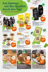 Gazetka promocyjna Tegut - Angebote der Woche - Gazetka - ważna od 02.04 do 02.04.2022 - strona 4 - produkty: angebot, angebote, auer, aufstrich, baguette, Bau, Bauer, Berger, bio, bio-joghurt, Bio-Kaffee, Bio-Käse, bohne, bohnen, braun, brot, darbo, darboven, decke, Dinkelvollkornmehl, espresso, frucht, fruchtaufstrich, geback, Hefe, herzberger, joghur, joghurt, joghurt mild, kaffee, Käse, korn, mehl, milch, natur, natura, naturland, nuss, oder espresso, Ofen, sesam, Spezi, steinofen, Ti, weck, weizenmehl