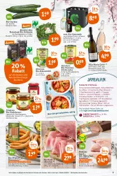 Gazetka promocyjna Tegut - Angebote der Woche - Gazetka - ważna od 02.04 do 02.04.2022 - strona 5 - produkty: alkohol, angebot, angebote, arla, Bau, Berger, bio, bolognese, Brühe, brustfilet, chorizo, dekoration, ecco, eis, elle, feldsalat, filet, filets, flasche, frizzante, garnelen, getränk, getränke, gurke, gurken, hähnchenbrust, hähnchenbrustfilet, herzberger, hühner, knoblauch, kochschinken, kokos, kokosmilch, korn, küche, kühlregal, Langkornreis, limo, limonade, mehl, milch, natur, natura, naturland, nudel, olive, oliven, olivenöl, paprika, peperoni, Peroni, prosecco, regal, reis, rezept, Ria, saft, salat, sauce, Schal, Schale, schinken, soja, Ti, tomate, tomaten, Tomatenstücke, Vegeta, wiener, wurst, würstchen, zwiebel