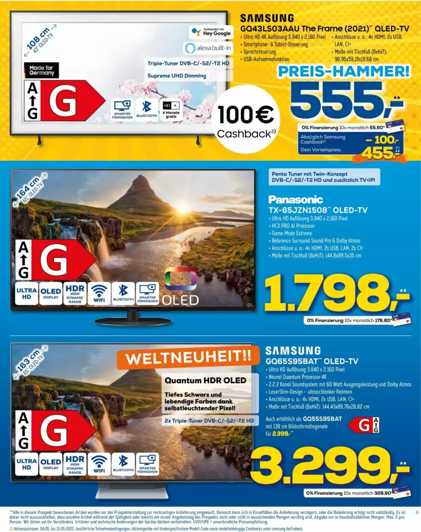 Aktueller Prospekt Euronics - Prospekte - von 04.05 bis 11.05.2022 - strona 11 - produkty: dvb, Leuchte, leuchten, tender, Ti, tuner