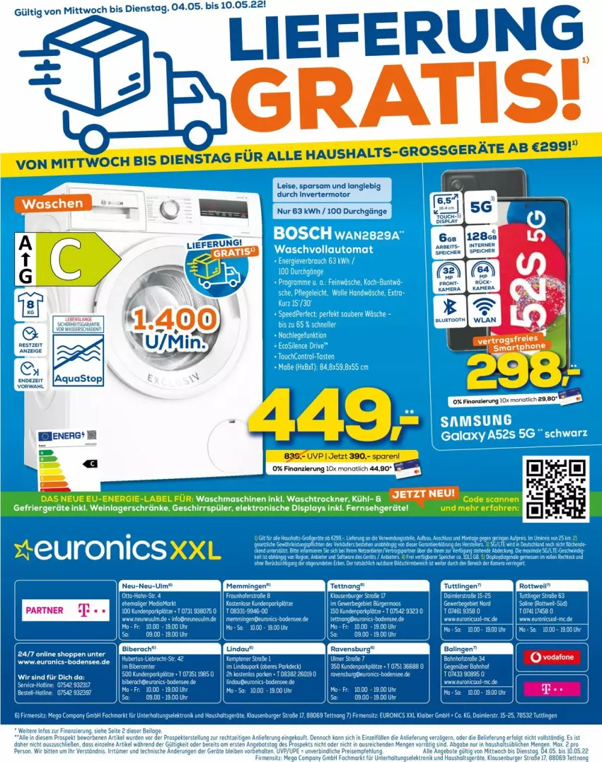 Aktueller Prospekt Euronics - Prospekte - von 04.05 bis 11.05.2022 - strona 16 - produkty: angebot, angebote, aqua, aquastop, eis, Elektro, LG, Ti, Trockner, waschmaschine, waschmaschinen, waschtrockner