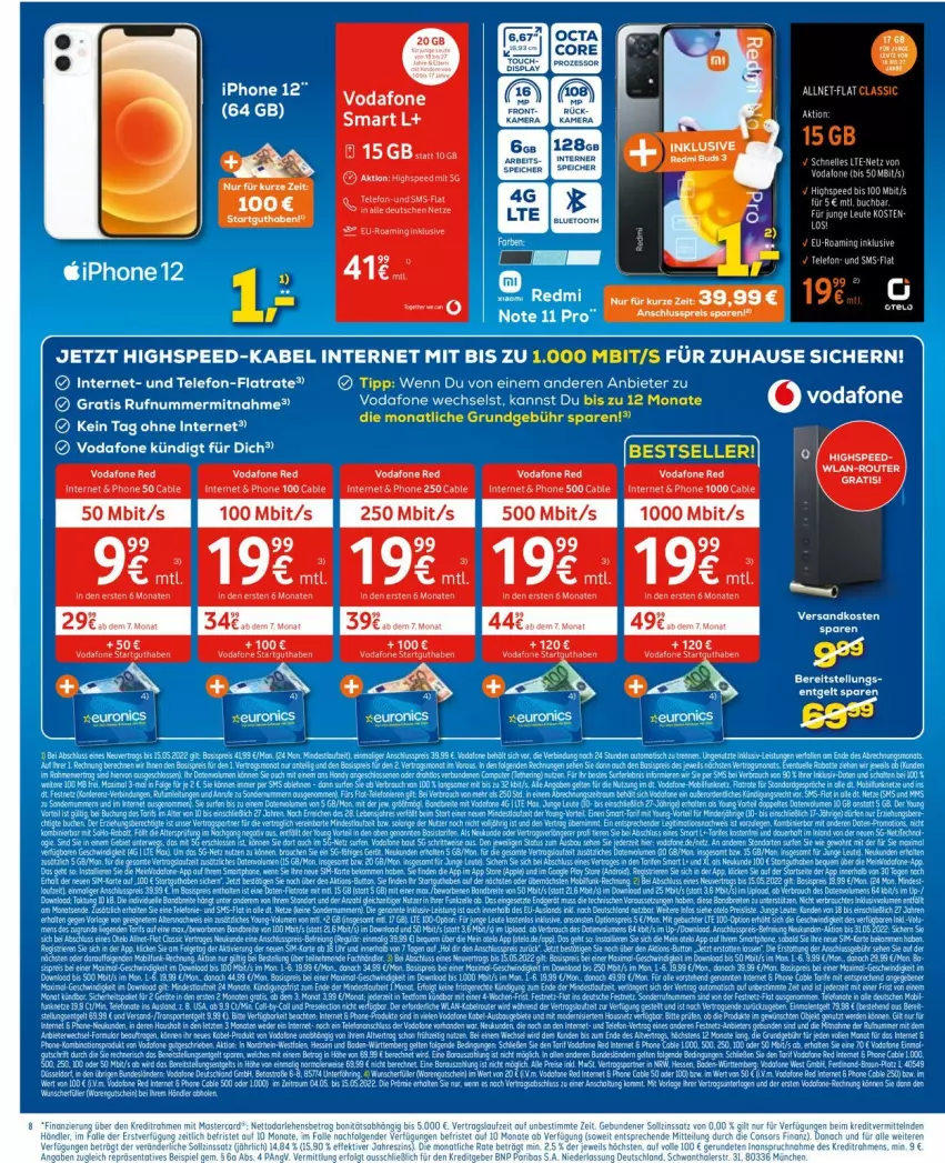 Aktueller Prospekt Euronics - Prospekte - von 04.05 bis 11.05.2022 - strona 8 - produkty: buch, elle, spee, telefon, vodafone