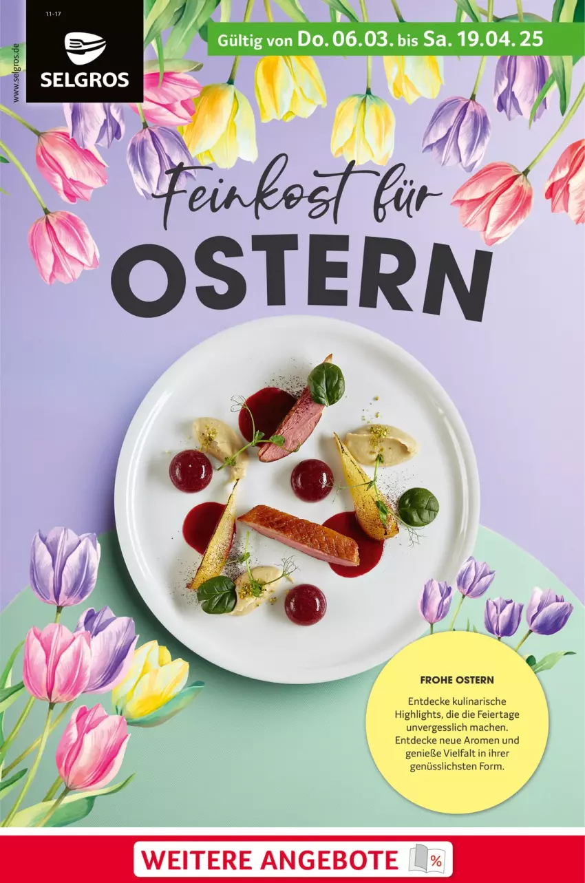 Aktueller Prospekt Selgros - Feinkostkatalog für Ostern - von 06.03 bis 19.04.2025 - strona 1 - produkty: angebot, angebote, decke, eier, mac