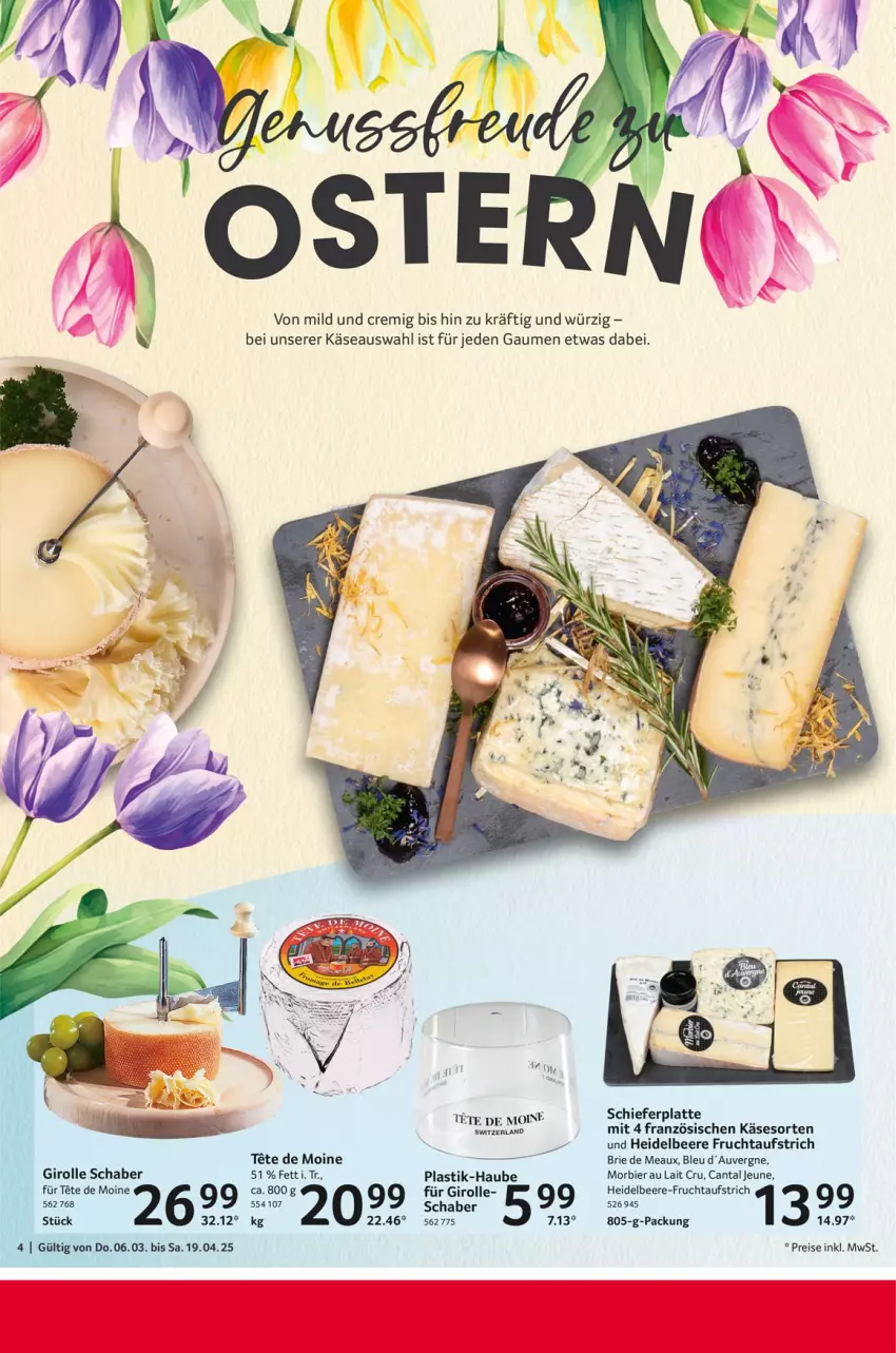 Aktueller Prospekt Selgros - Feinkostkatalog für Ostern - von 06.03 bis 19.04.2025 - strona 4 - produkty: asti, aufstrich, beere, bier, brie, eis, frucht, fruchtaufstrich, heidelbeere, Käse, latte, Morbier, reis, Ti