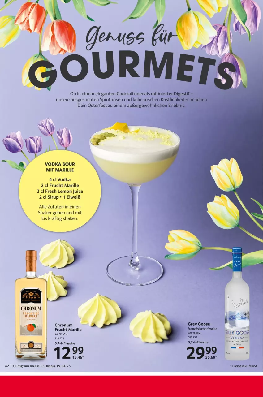 Aktueller Prospekt Selgros - Feinkostkatalog für Ostern - von 06.03 bis 19.04.2025 - strona 42 - produkty: cocktail, eis, frucht, mac, reis, shake, sirup, spirituosen, Ti, vodka