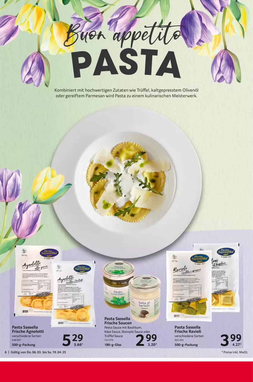 Aktueller Prospekt Selgros - Feinkostkatalog für Ostern - von 06.03 bis 19.04.2025 - strona 6 - produkty: basilikum, eis, Käse, Meister, olive, oliven, olivenöl, pasta, pesto, ravioli, reis, rwe, sauce, saucen, Tartufo, Ti, Trüffel