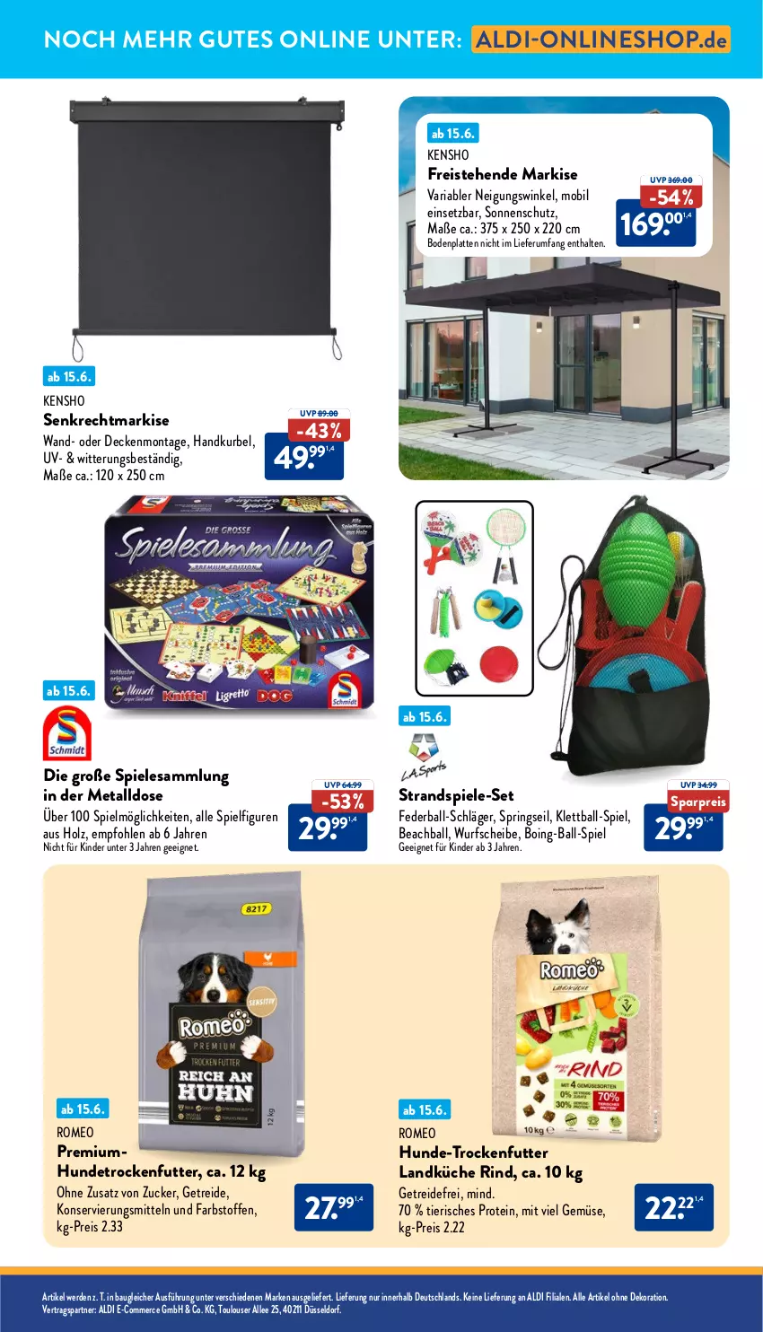 Aktueller Prospekt Aldi Nord - Von Montag - von 16.06 bis 21.06.2025 - strona 33 - produkty: aldi, alle artikel ohne dekoration, ball, Bau, Bodenplatte, decke, dekoration, eis, erde, gsw, Holz, Kinder, küche, landküche, latte, ndk, reis, Ria, rind, ring, rum, sonnenschutz, Spiele, Strandspiel, Ti, trockenfutter, zucker