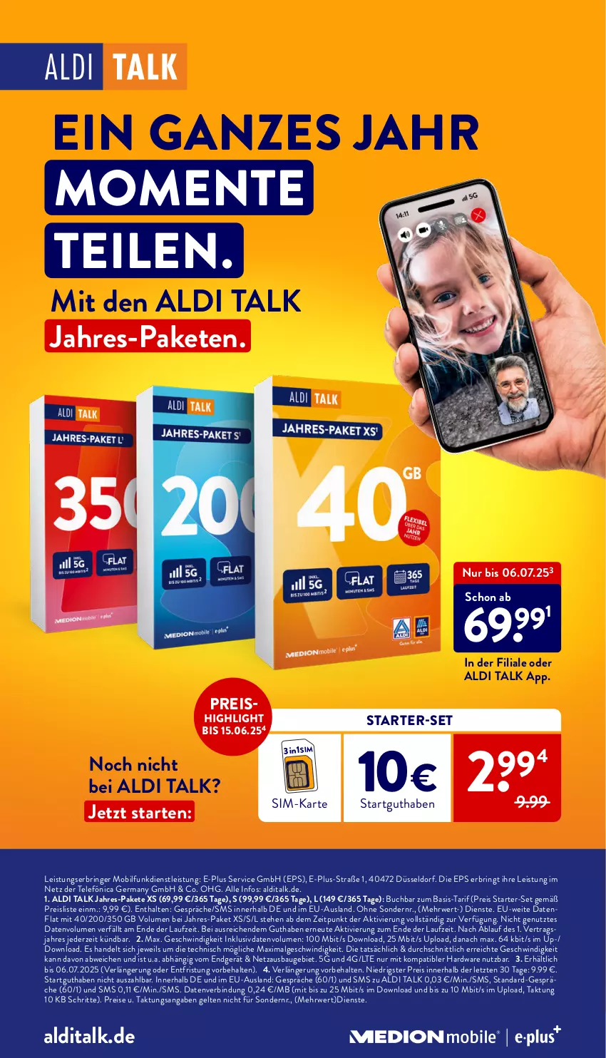 Aktueller Prospekt Aldi Nord - Von Montag - von 16.06 bis 21.06.2025 - strona 40 - produkty: aldi, aldi talk, Bau, buch, eis, ente, Germ, hardware, LG, reis, ring, rwe, sim, Ti, usb, ZTE