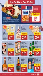 Gazetka promocyjna Aldi Nord - Von Montag - Gazetka - ważna od 21.06 do 21.06.2025 - strona 11 - produkty: aldi, aperitif, asti, brie, Cognac, elle, flasche, französischer weichkäse, frischkäse, frucht, gin, Käse, küche, Le Rustique, leine, liqueur, Mantel, nuss, orange, snack, Speck, Ti, weichkäse, ziegenfrischkäse, ZTE