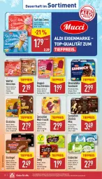 Gazetka promocyjna Aldi Nord - Von Montag - Gazetka - ważna od 21.06 do 21.06.2025 - strona 12 - produkty: ACC, aldi, auer, aus der tiefkühlung, Becher, eis, eisbecher, Eisriegel, frucht, hörnchen, keks, reis, riegel, sandwich, stieleis, Ti, tiefpreis, Waffelhörnchen, ZTE