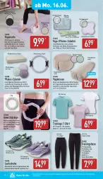 Gazetka promocyjna Aldi Nord - Von Montag - Gazetka - ważna od 21.06 do 21.06.2025 - strona 14 - produkty: Bau, baumwolle, decksohle, dell, elle, gin, hose, kissen, Kniekissen, Laufschuhe, Mode, reine baumwolle, Ria, ring, rwe, schuhe, shirt, T-Shirt, Ti, Trainingshose, wolle, Yo, ZTE
