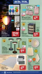 Gazetka promocyjna Aldi Nord - Von Montag - Gazetka - ważna od 21.06 do 21.06.2025 - strona 22 - produkty: akku, angebot, angebote, arla, auer, auto, ball, dell, eier, elle, gin, Gläser, lamm, laterne, leds, Leuchte, Luftballon, Mode, Outdoor-Teppich, Ria, teppich, Ti, tisch, tischleuchte, usb, ZTE