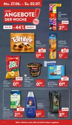 Gazetka promocyjna Aldi Nord - Aldi-Aktuell - Gazetka - ważna od 02.07 do 02.07.2022 - strona 8 - produkty: aldi, angebot, angebote, axe, axe duschgel, Becher, bonbons, creme, debeukelaer, Discreet, Doppelkekse, duschgel, ehrmann, elle, flasche, haselnuss, karamell, kartoffel, keks, kekse, lorenz, Nougatcreme, nuss, prinzenrolle, pudding, ritter, ritter sport, schauma, schoko, schokolade, schokoladen, shampoo, Sport, storck, teller, Ti, toffifee, vita, Vitamin C, zucker