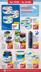 Gazetka promocyjna Aldi Nord - Von Montag - Gazetka - ważna od 24.08 do 24.08.2024 - strona 10 - produkty: aldi, Becher, bohne, bohnen, creme, eis, flasche, frischkäse, frischkäsezubereitung, gin, honig, ilag, joghur, joghurt, joghurt nach, Käse, natives olivenöl, nuss, olive, oliven, olivenöl, olivenöl extra, reis, Ti, tisch, ZTE