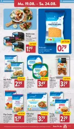 Gazetka promocyjna Aldi Nord - Von Montag - Gazetka - ważna od 24.08 do 24.08.2024 - strona 11 - produkty: aus der tiefkühlung, beutel, blätterteig, cracker, eis, fertiggericht, fleisch, Fleischbällchen, gin, hartweizen, ilag, olive, oliven, olivenöl, olivenöl extra, reifen, Teigrolle, teigwaren, Ti, ZTE