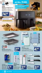 Gazetka promocyjna Aldi Nord - Von Montag - Gazetka - ważna od 24.08 do 24.08.2024 - strona 14 - produkty: aldi, ambia, backofen, Crofton, decke, Deckel, dell, dressing, edelstahl, elle, fritteuse, gin, Heißluftfritteuse, kraft, küche, Küchen, leds, messer, Mode, Ofen, Optiwisch, pfanne, pfannen, reiniger, Reinigung, rezept, rezepte, Ria, salat, salatdressing, schneidebrett, shake, spülmaschinen, Ti, Tiere, und pfanne, weck, ZTE