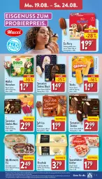 Gazetka promocyjna Aldi Nord - Von Montag - Gazetka - ważna od 24.08 do 24.08.2024 - strona 5 - produkty: aldi, aus der tiefkühlung, Becher, bier, bourbon, bourbonvanille, eis, fleisch, gin, hörnchen, lack, nuss, pute, reis, rind, Schal, Schale, schwein, Spezi, stieleis, Strudel, Ti, tiefpreis, vanille, Waffelhörnchen, wein, ZTE