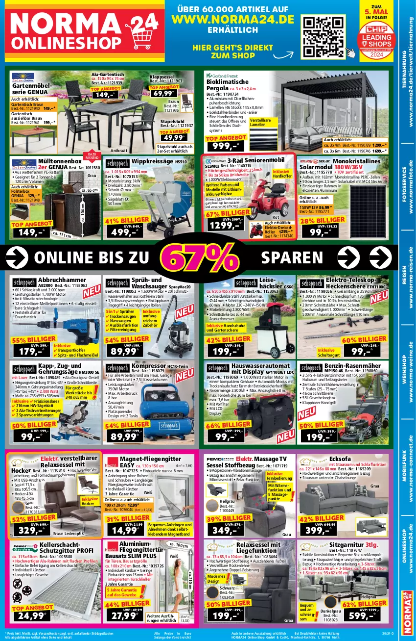 Aktueller Prospekt Norma - Norma - von 12.07 bis 28.07.2024 - strona 1 - produkty: Abbruchhammer, akku, angebot, auer, auto, Bau, Behälter, bio, braun, Brei, dell, Dreirad, edelstahl, eis, Elektro, elle, fernbedienung, fliegengitter, garnitur, Garten, gartenmöbel, Gartenschere, gartentisch, gefu, Gehrungssäge, handschuhe, heckenschere, hocker, klappsessel, koffer, kompressor, kraft, LG, Liege, messer, mikrofaser, möbel, Mode, ndk, rasen, rasenmäher, Reinigung, reis, reiss, rel, relaxsessel, ring, Roller, rückenlehne, rwe, säge, Schal, Schere, schrauben, schuhe, schultergurt, sessel, Sofa, Sport, stapelstuhl, stuhl, Teleskop, Ti, tiernahrung, tisch, tragegriff, usb, wasser, wein, weine, weinshop