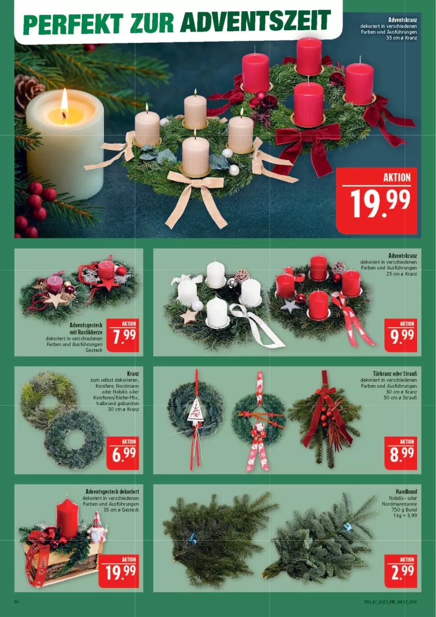 Aktueller Prospekt Marktkauf - Prospekt - von 16.11 bis 22.11.2025 - strona 10 - produkty: Adventskranz, kerze, Konifere, Kranz, Ti, Türkranz