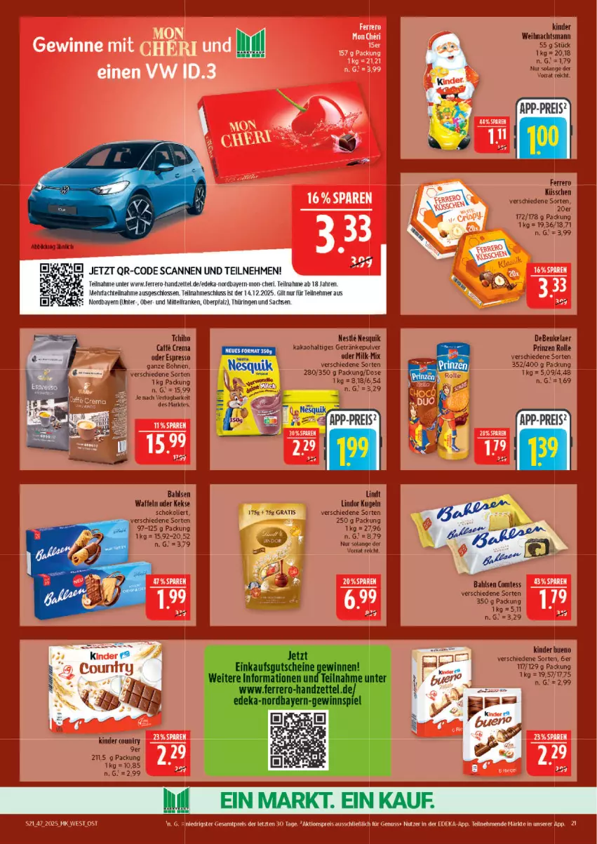 Aktueller Prospekt Marktkauf - Prospekt - von 16.11 bis 22.11.2025 - strona 21 - produkty: aktionspreis, deka, eis, ferrero, nuss, reis, ring, sac, Ti, ZTE