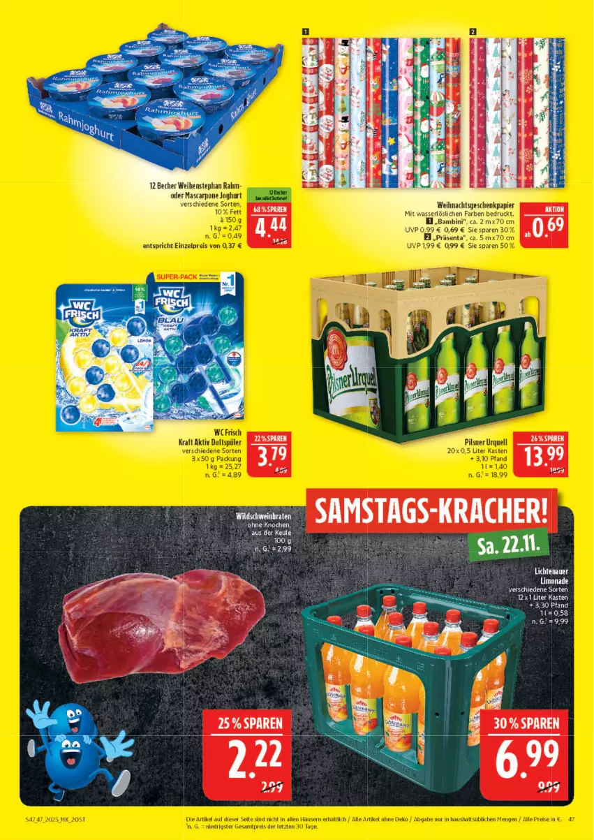 Aktueller Prospekt Marktkauf - Prospekt - von 16.11 bis 22.11.2025 - strona 47 - produkty: Becher, limo, limonade, wasser, weihenstephan