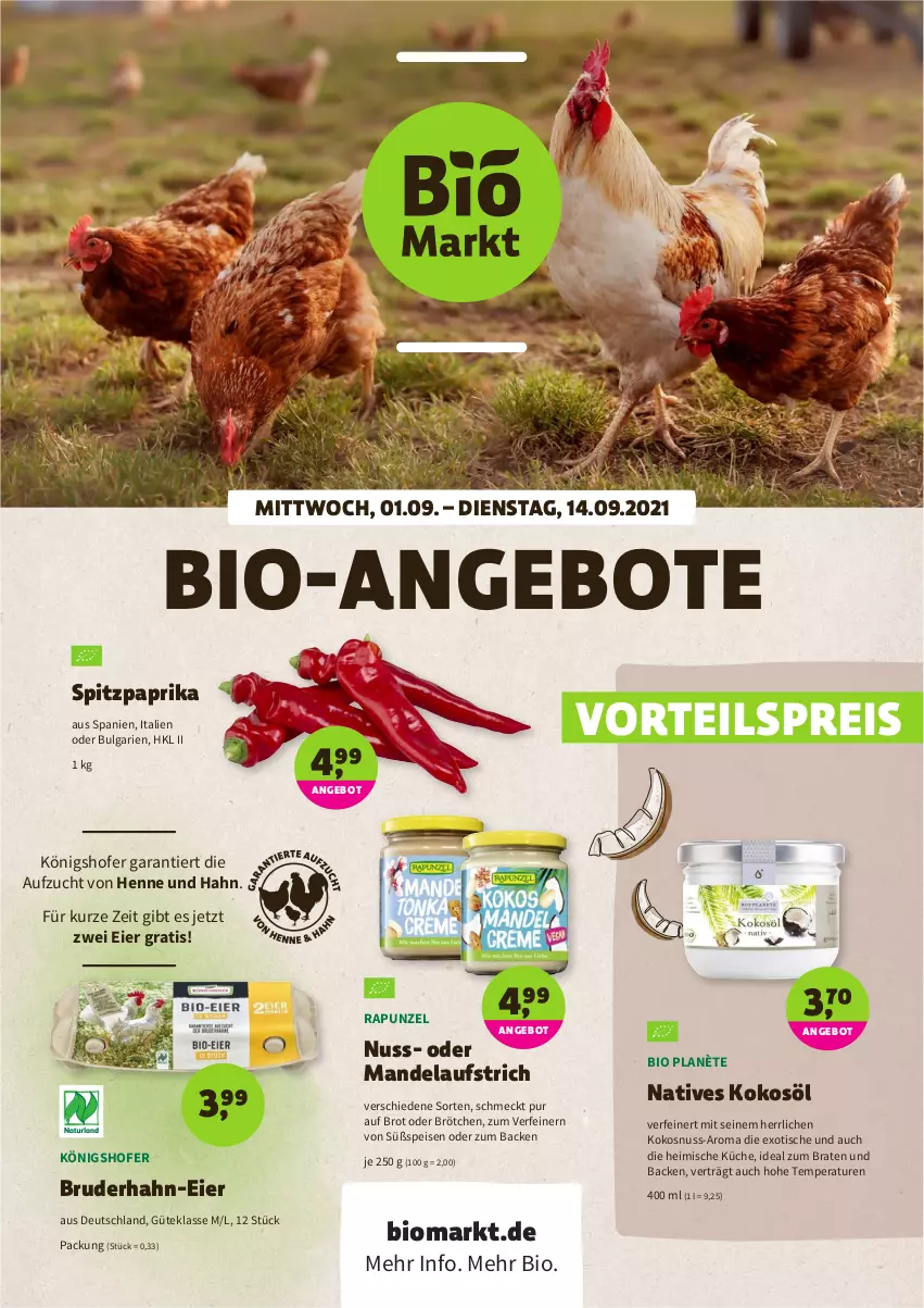 Aktueller Prospekt Denns Biomarkt - Prospekte - von 01.09 bis 14.09.2021 - strona 1