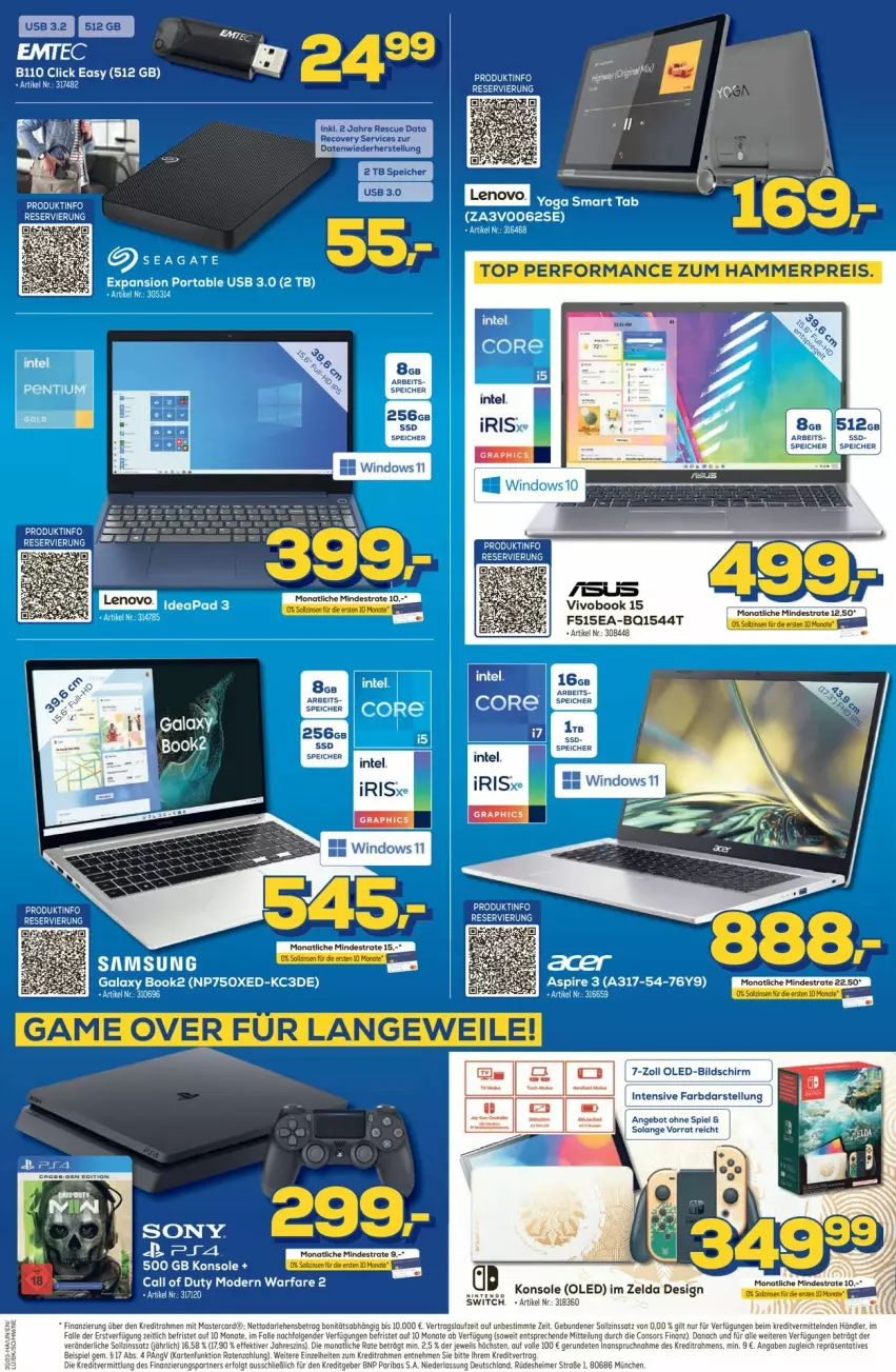 Aktueller Prospekt Euronics - Prospekte - von 17.05 bis 24.05.2023 - strona 5 - produkty: angebot, bett, consors finanz, eimer, K2, lenovo, LG, Samsung, samsung galaxy, seagate, sim, Sport, tee, Ti, usb, VivoBook