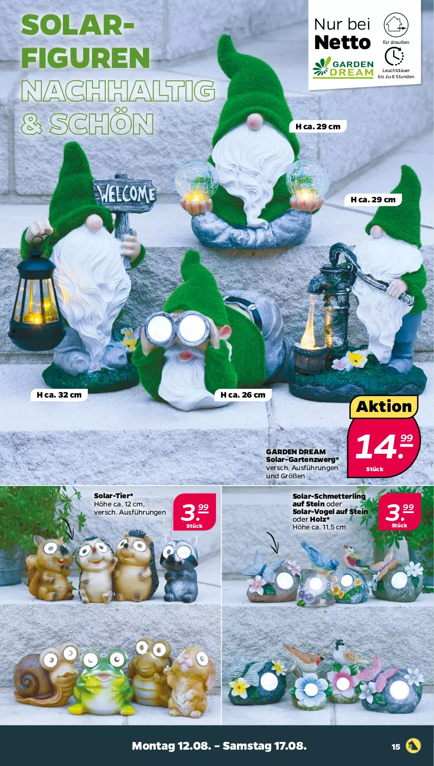 Aktueller Prospekt Netto - Woche 33 - von 12.08 bis 17.08.2024 - strona 15 - produkty: auer, Garten, Holz, Mett, Schmetterling, Ti