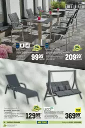 Gazetka promocyjna Metro - Garten und Terasse - Gazetka - ważna od 06.04 do 06.04.2022 - strona 12 - produkty: Bistrotisch, bürste, edelstahl, Garten, hollywoodschaukel, HP, latte, Liege, nivea, Ria, rückenlehne, Schaukel, stuhl, Ti, tisch, tischplatte
