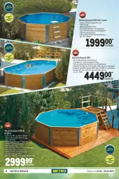 Gazetka promocyjna Metro - Garten und Terasse - Gazetka - ważna od 06.04 do 06.04.2022 - strona 14 - produkty: Bodenplatte, Garten, Holz, latte, massivholz, pool, sandfilteranlage, Ti, wasser
