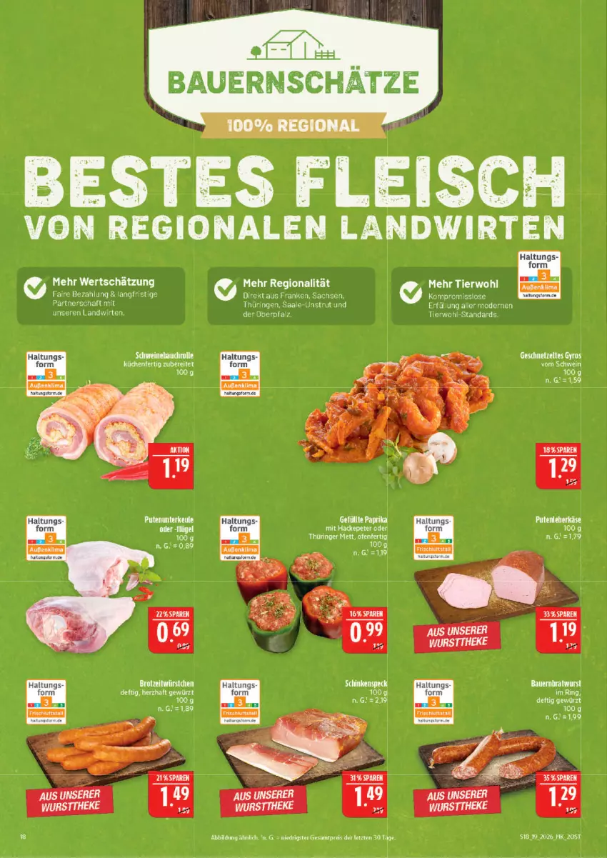 Aktueller Prospekt Marktkauf - Prospekt - von 03.05 bis 09.05.2026 - strona 18 - produkty: auer, Bau, Bauer, bratwurst, eis, fleisch, gewürz, krone, LG, schwein, schweine, Ti, uhr, wein, weine, wurst