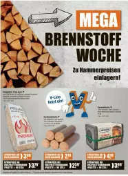 Gazetka promocyjna Vmarkt - Prospekte - Gazetka - ważna od 03.07 do 03.07.2024 - strona 18 - produkty: angebot, angebote, briketts, eis, elle, Germ, Holz, Holzpellets, Kamin, LG, natur, Palette, Pellets, Rauch, reis, sac, Ti