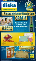 Gazetka promocyjna Diska - Gazetka - ważna od 04.05 do 04.05.2024 - strona 1 - produkty: aktionspreis, eis, lindt, reis, schwein, schweine, schweinenacken, Ti, wein, weine, ZTE