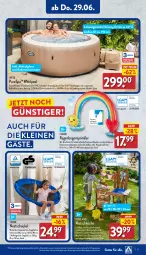 Gazetka promocyjna Aldi Nord - ALDI Aktuell - Gazetka - ważna od 01.07 do 01.07.2023 - strona 17 - produkty: abdeckplane, Bau, blume, blumen, dekoration, eis, ente, Garten, gartenschlauch, gin, Holz, kraft, küche, leine, LG, Liege, pool, Schaukel, schlauch, schläuche, Ti, Whirlpool, ZTE