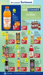 Gazetka promocyjna Aldi Nord - ALDI Aktuell - Gazetka - ważna od 01.07 do 01.07.2023 - strona 26 - produkty: aldi, apfel, apfelsaft, ball, bio, Blutorange, direktsaft, eis, flasche, fleisch, frucht, früchte, fruchtfleisch, fruchtsaft, magnesium, mit frucht, Multivitaminsaft, Nektar, orange, orangen, orangensaft, reis, Ria, saft, smoothie, Ti, tisch, trauben, vita, Vitamine, ZTE