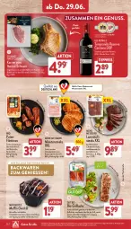 Gazetka promocyjna Aldi Nord - ALDI Aktuell - Gazetka - ważna od 01.07 do 01.07.2023 - strona 28 - produkty: backwaren, bio, braten, creme, eis, Elan, filet, flasche, fleisch, gewürz, gin, grill, kakao, kräuter, lachs, lamm, marinade, minutensteaks, Muffin, nuss, pute, reis, rotwein, Schal, Schale, schoko, schokolade, schokoladen, schwein, schweine, schweinerücken, steak, steaks, tempranillo, Ti, tiefpreis, tisch, trolli, wein, weine, ZTE