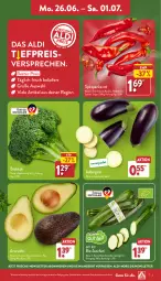 Gazetka promocyjna Aldi Nord - ALDI Aktuell - Gazetka - ważna od 01.07 do 01.07.2023 - strona 5 - produkty: aldi, angebot, aubergine, avocado, avocados, bio, bio-zucchini, brokkoli, eis, gin, reis, Ti, trolli, ZTE, zucchini