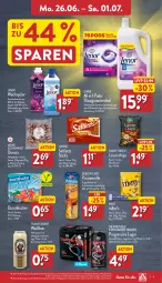 Gazetka promocyjna Aldi Nord - ALDI Aktuell - Gazetka - ważna od 01.07 do 01.07.2023 - strona 9 - produkty: beutel, bier, chips, creme, debeukelaer, Donut, donuts, Doppelkekse, durstlöscher, elle, flasche, franziskaner, funny-frisch, gin, Hefe, hefeweizen, keks, kekse, kuchen, Lagerbier, lenor, linsen, lorenz, mars, natur, Pods, prinzenrolle, saltletts, schoko, schokolade, schokoladen, teller, Ti, waschmittel, weichspüler, ZTE