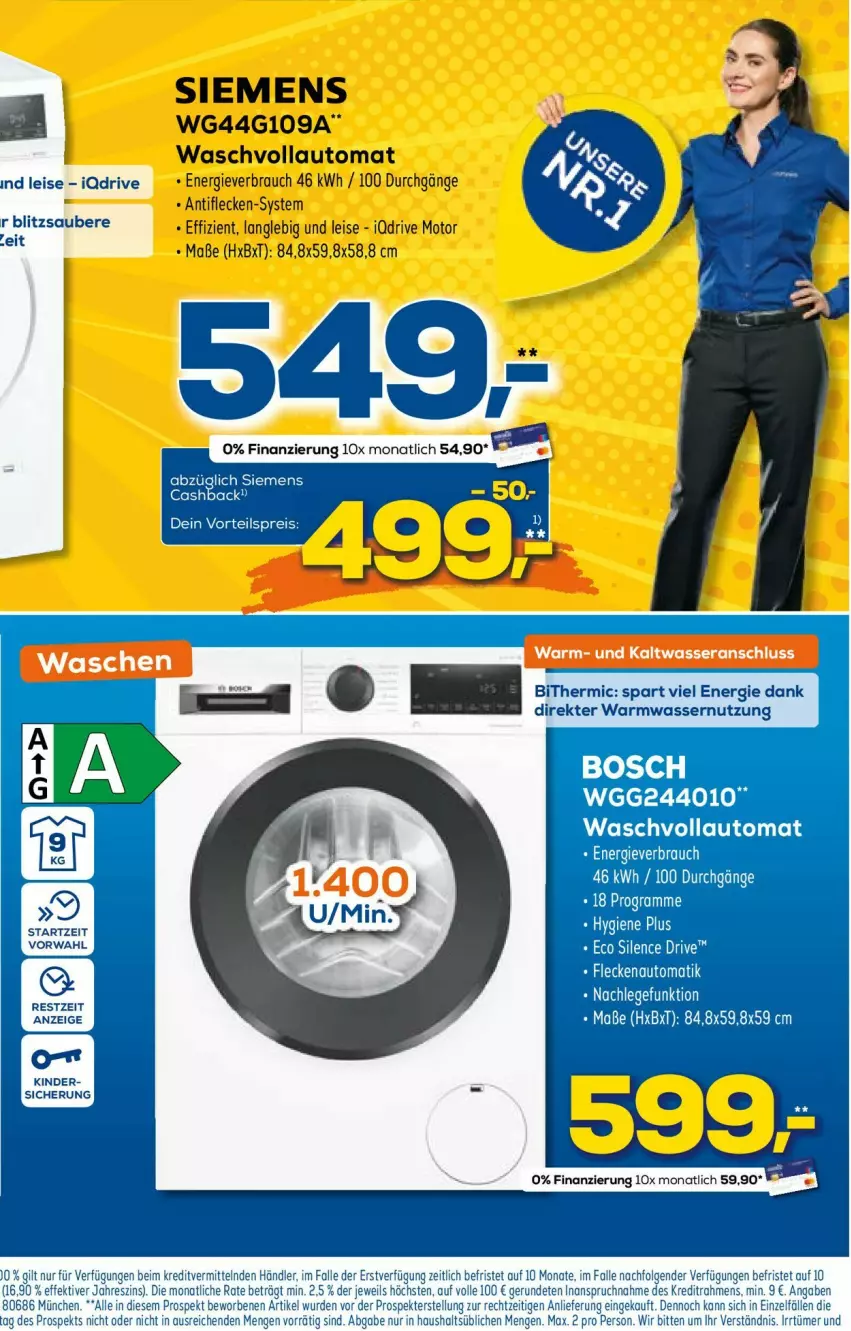 Aktueller Prospekt Euronics - Prospekte - von 01.03 bis 08.03.2023 - strona 18 - produkty: auto, bosch, eis, Kinder, LG, Rauch, reis, siemens, Ti, vorteilspreis, waschvollautomat, wasser