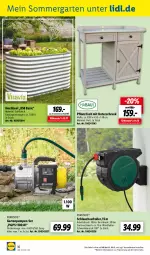 Gazetka promocyjna Lidl - Aktuelle Onlineshop-Highlights - Gazetka - ważna od 31.05 do 31.05.2022 - strona 10 - produkty: Garten, Gartenpumpe, gartenschlauch, GPS, Holz, ndk, Parkside, Ria, Roller, schlauch, Schrank, Ti, tisch, unterschrank, ZTE