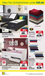 Gazetka promocyjna Lidl - Aktuelle Onlineshop-Highlights - Gazetka - ważna od 31.05 do 31.05.2022 - strona 30 - produkty: asti, Bau, bett, Betttuch, boxspringbett, decke, federkern, federkernmatratze, flasche, kernmatratze, kuscheldecke, Liege, matratze, matratzen, ndk, pet-flasche, pet-flaschen, Ria, ring, schlafzimmer, schubladen, spannbetttuch, Tasche, taschen, taschenfederkernmatratze, Ti, topper, tuc, wolle, ZTE