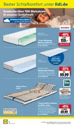 Gazetka promocyjna Lidl - Aktuelle Onlineshop-Highlights - Gazetka - ważna od 31.05 do 31.05.2022 - strona 32 - produkty: Bau, decke, eis, elle, kaltschaummatratze, komfortschaum-matratze, latte, lattenrost, LG, matratze, matratzen, natur, ndk, ring, Schaummatratze, schrauben, tee, Ti, topper, ZTE