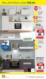 Gazetka promocyjna Lidl - Aktuelle Onlineshop-Highlights - Gazetka - ważna od 31.05 do 31.05.2022 - strona 34 - produkty: abzugshaube, backofen, Bau, dunstabzug, dunstabzugshaube, einbauherd, einbauherd-set, einbaukühlschrank, einbauspüle, gefrierfach, geschirr, geschirrspüler, glaskeramik, glaskeramikkochfeld, Kamin, kaminhaube, kochfeld, küche, Küchen, Küchenzeile, kühlschrank, kühlschrank mit, natur, natura, ndk, Ofen, respekta, Ria, rum, säge, Schrank, Spektrum, Ti, winkelküche, ZTE