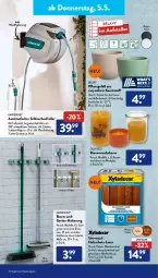 Gazetka promocyjna AldiSud - ALDI Aktuell - Gazetka - ważna od 05.05 do 05.05.2022 - strona 25 - produkty: angebot, auto, braun, casa deco, dell, eis, elle, gardenline®, Holz, holzschutz, kerze, LG, Mode, reis, resa, Roller, rwe, schlauch, teller, Ti, tisch, wandhalterung, wasser, weck