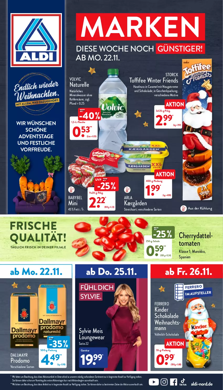 Aktueller Prospekt Aldi Nord - Aldi-Aktuell - von 22.11 bis 27.11.2021 - strona 1