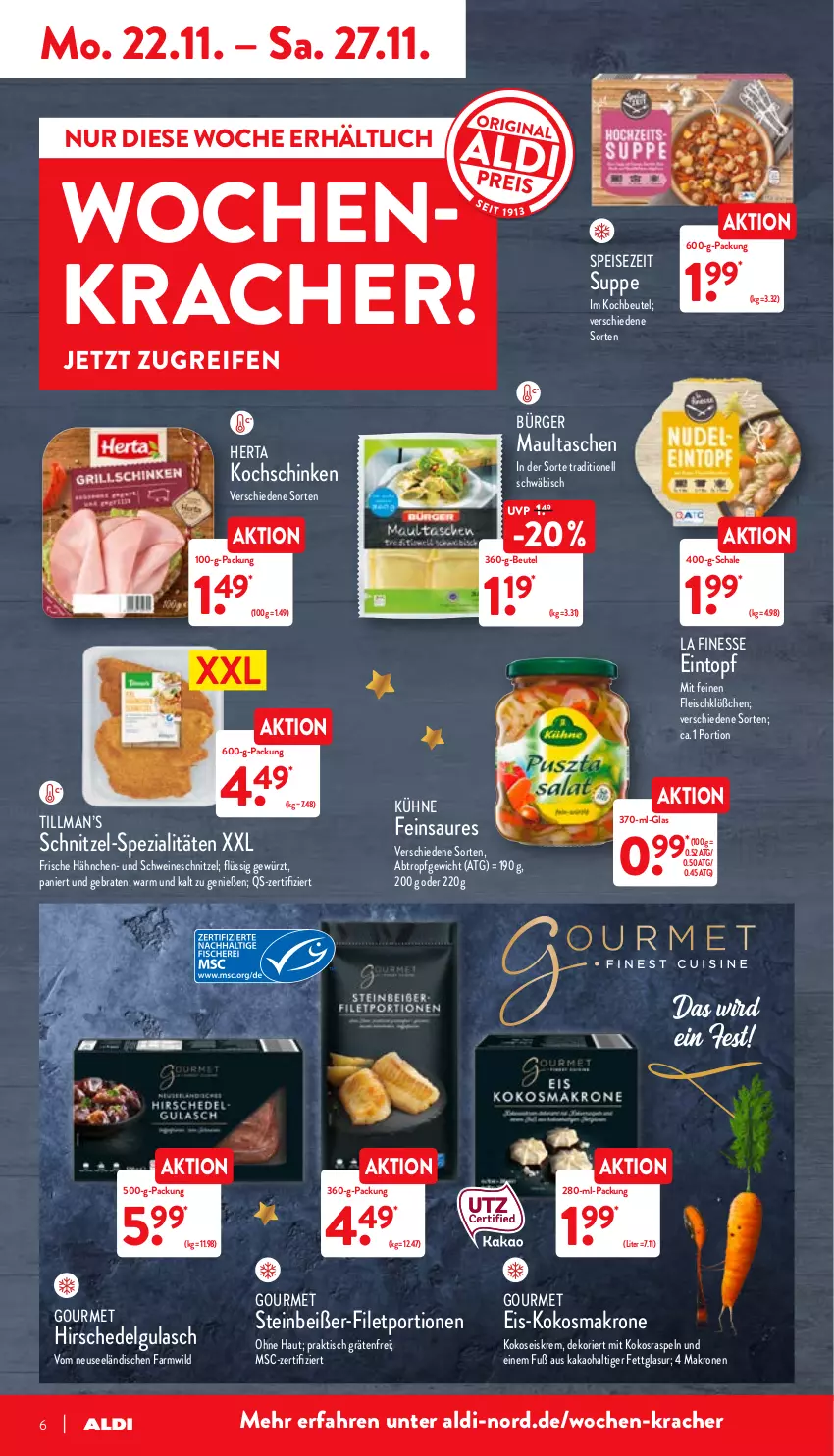 Aktueller Prospekt Aldi Nord - Aldi-Aktuell - von 22.11 bis 27.11.2021 - strona 6