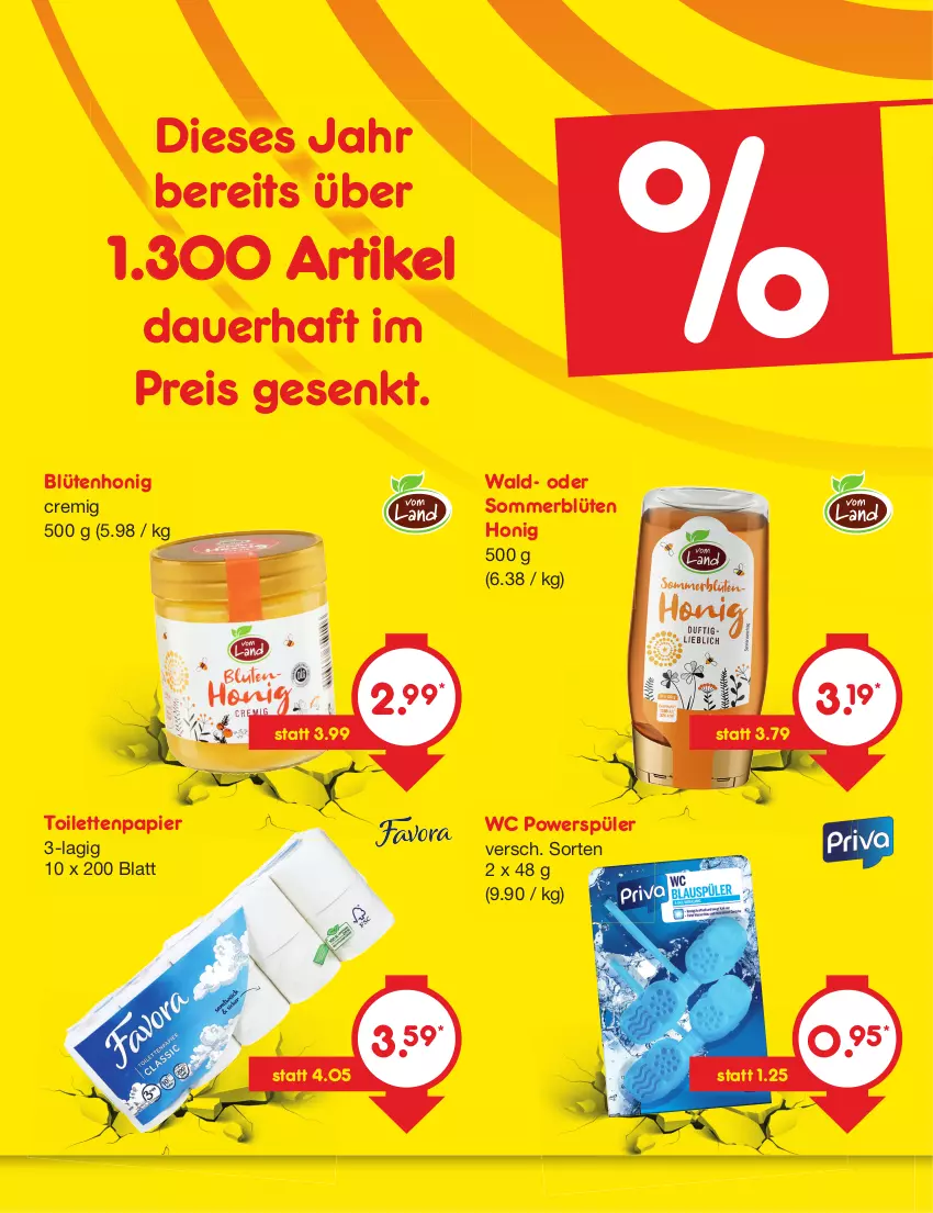 Aktueller Prospekt Netto Marken-Discount - Filial-Angebote - von 17.07 bis 22.07.2023 - strona 50 - produkty: auer, Blüte, blütenhonig, eis, honig, papier, reis, Ti, toilettenpapier