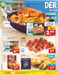 Gazetka promocyjna Netto Marken-Discount - Filial-Angebote - Gazetka - ważna od 22.07 do 22.07.2023 - strona 14 - produkty: barilla, bestpreis, eis, fisch, früchte, frutti di mare, garnelen, meeresfrüchte, Muscheln, ndk, oro di parma, pasta, pflaume, pflaumen, reis, rezept, rezepte, rispentomaten, Schal, Schale, Ti, tomate, tomaten, Wild
