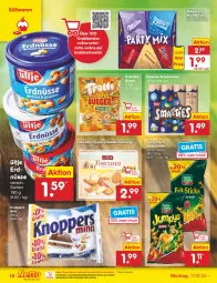 Gazetka promocyjna Netto Marken-Discount - Filial-Angebote - Gazetka - ważna od 22.07 do 22.07.2023 - strona 18 - produkty: Amber, bestpreis, burger, eis, erdnüsse, funny-frisch, gebäckmischung, knoppers, lambertz, linsen, milka, ndk, pralinen, reis, schoko, Schokolinsen, smarties, Spezi, Ti, trolli, ültje, ültje erdnüsse